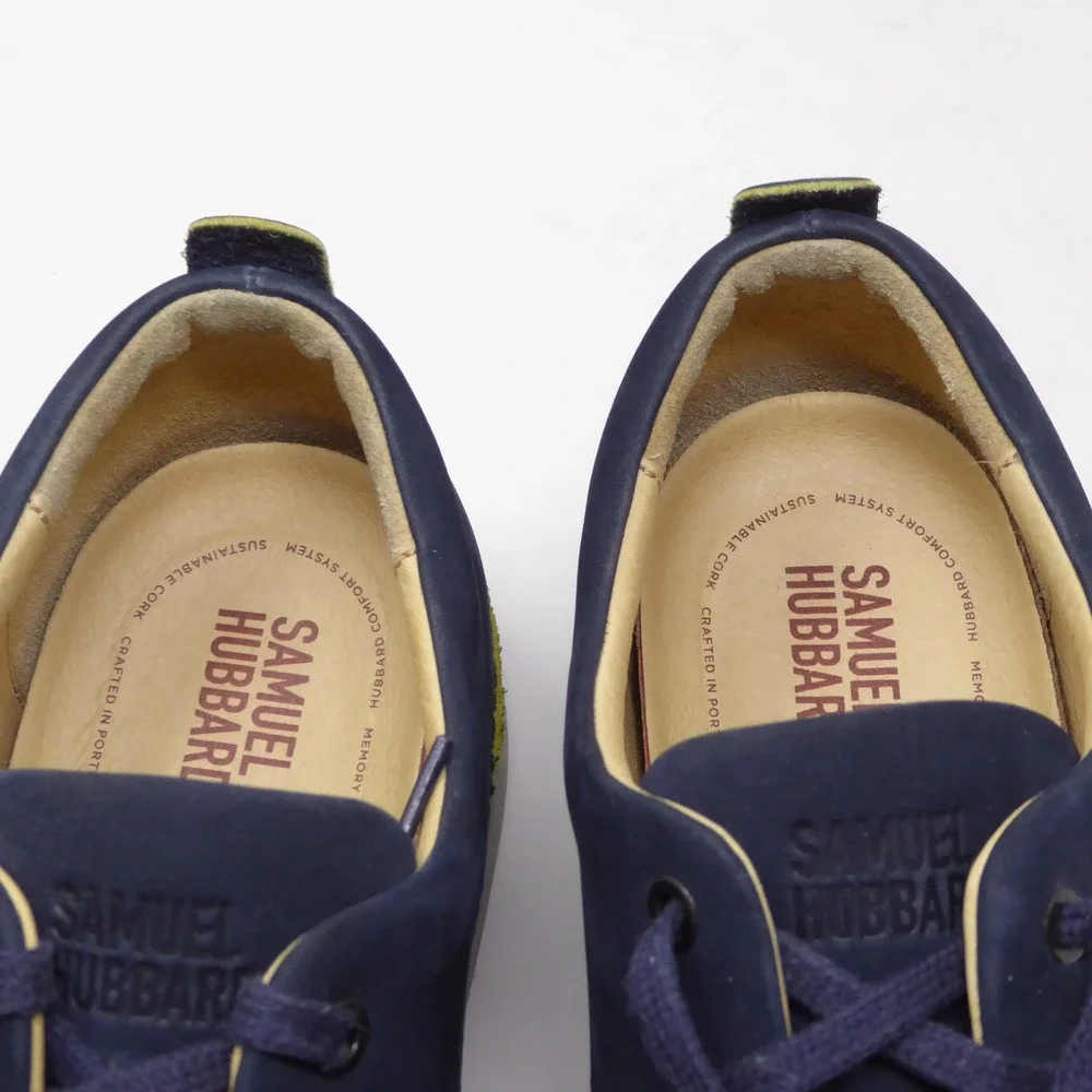 Samuel Hubbard Mens Hubbard Free Oxford Navy Blue Nubuck Leather 11W